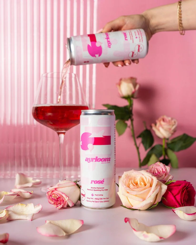 Photograph of product: Rose 1:1 TH-oui:CBC | Canned Beverage [10mg]