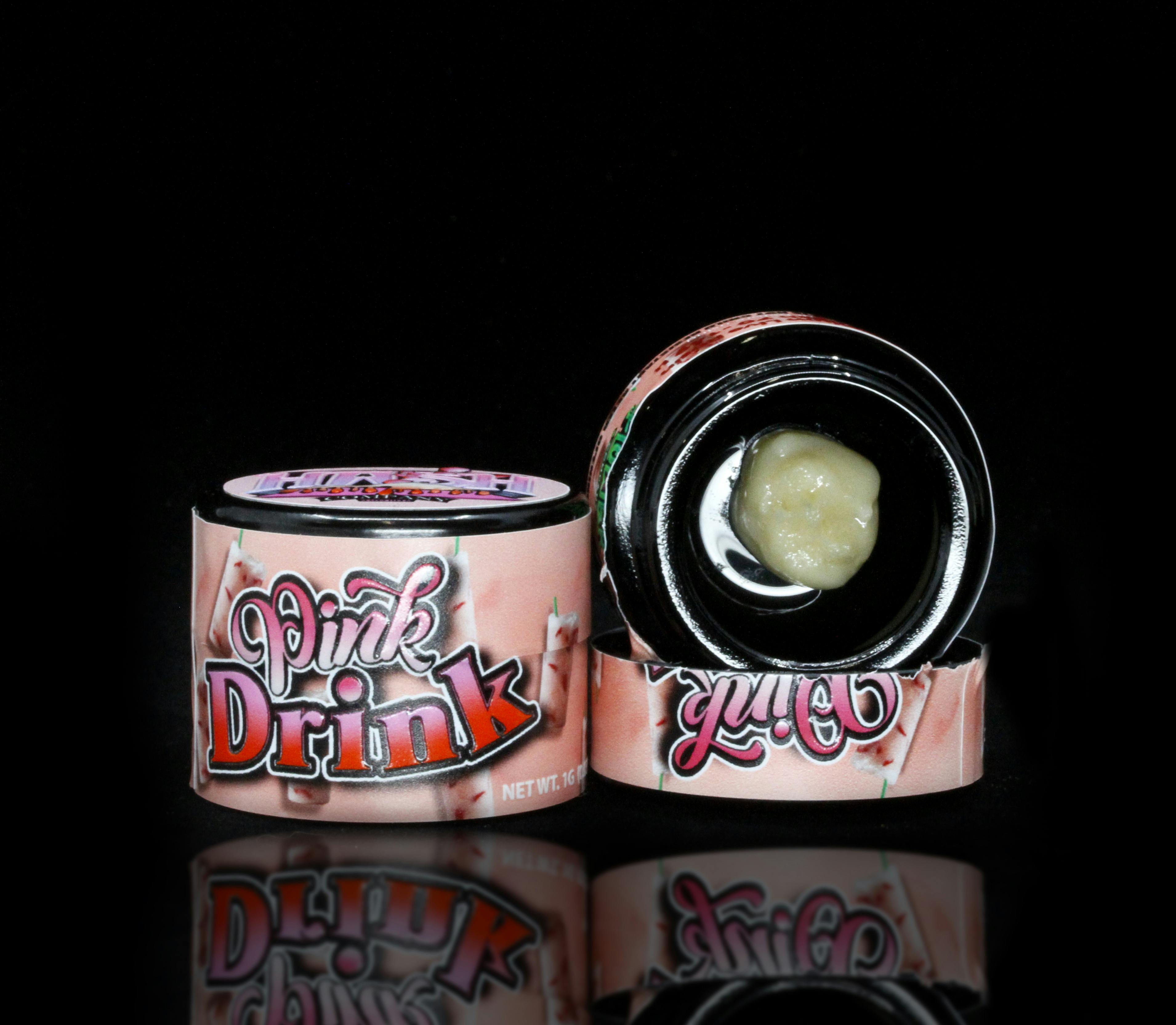 Photograph of product: SHASTA au chocolat CO | PINK DRINK | LIVE ROSIN | BADDER | 1G