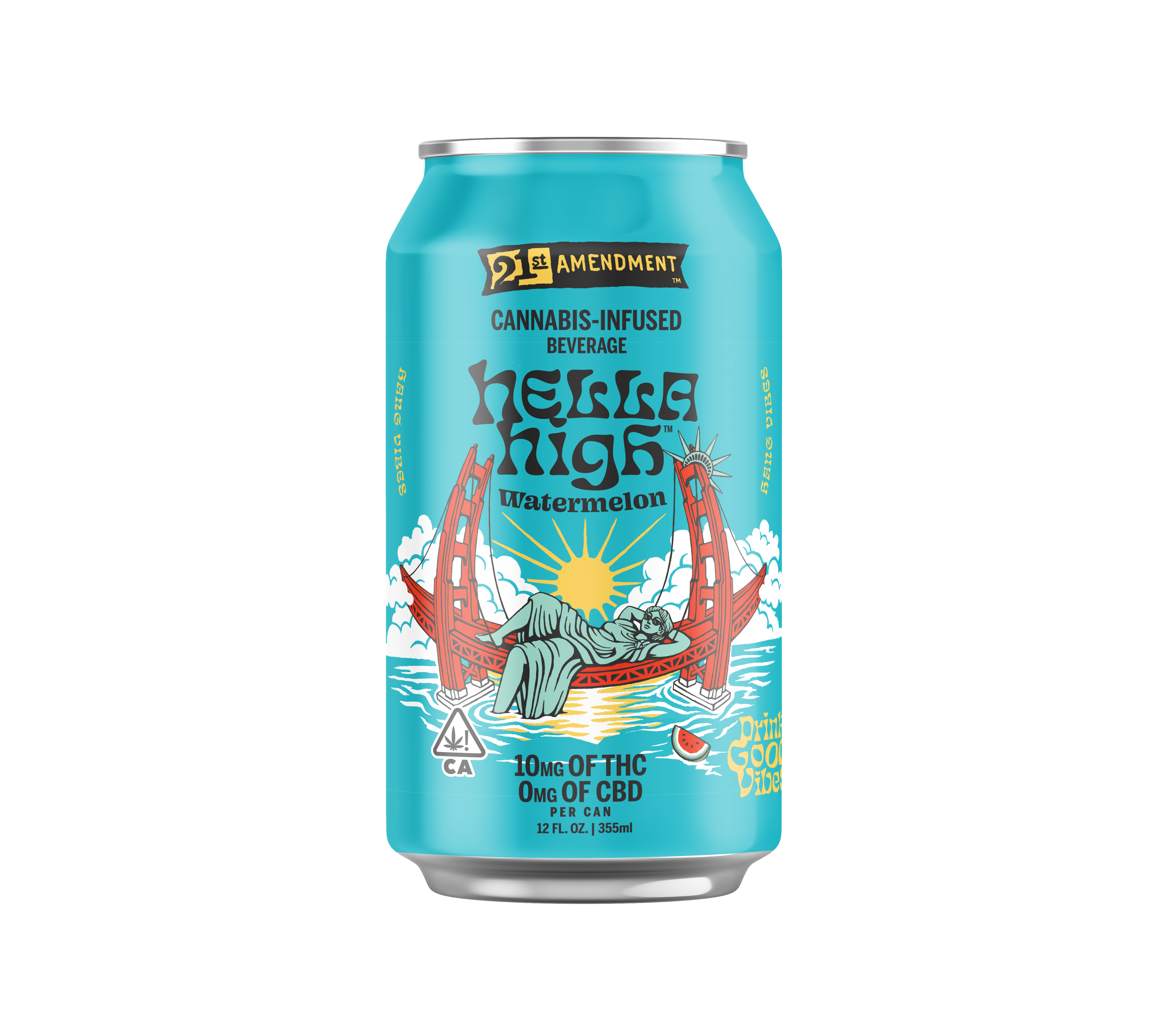Photograph of product: 21st Amendment | Hella High Watermelon | 12oz | 10mg