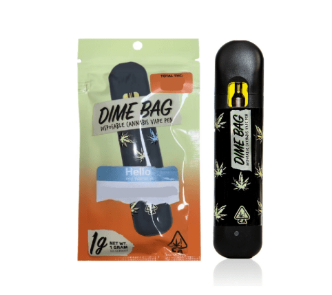 Photograph of product: Dime Bag AIO Vape Green Crack 1g - 