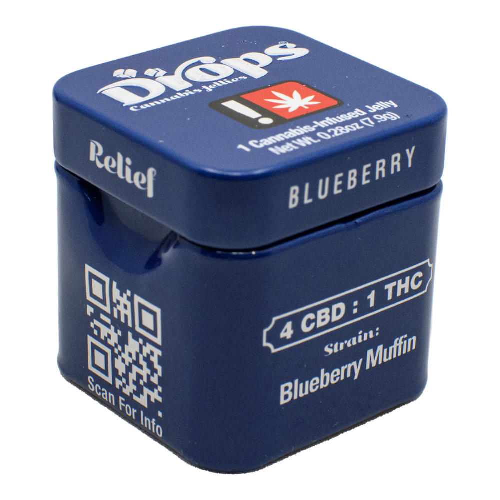 Photograph of product: Drops - Blueberry Gummies Single 2:20:5