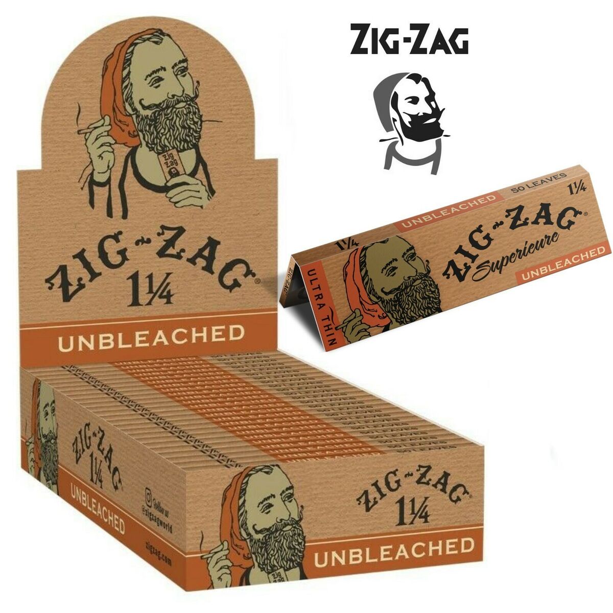 Photograph of product: Zig Zag - Unbleached