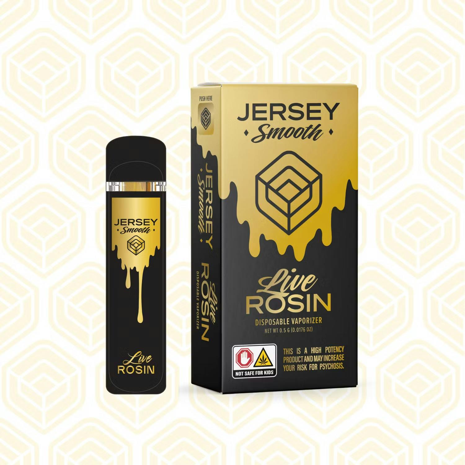 Photograph of product: Jersey Smooth | Greasy Mac | Live Rosin | Disposable | 0.5g
