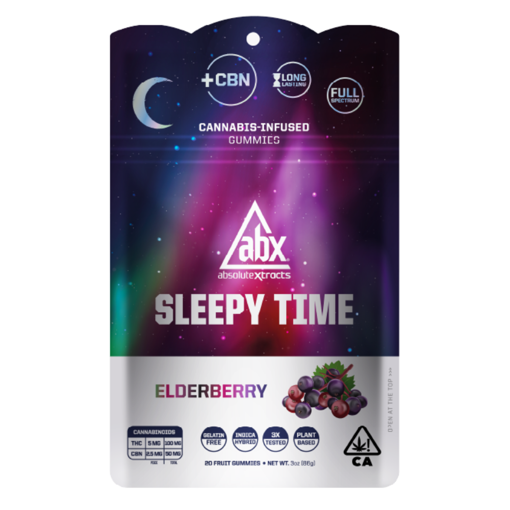 Photograph of product: ABX Sleepy Time + CBN Gummies 20pk - Elderberry