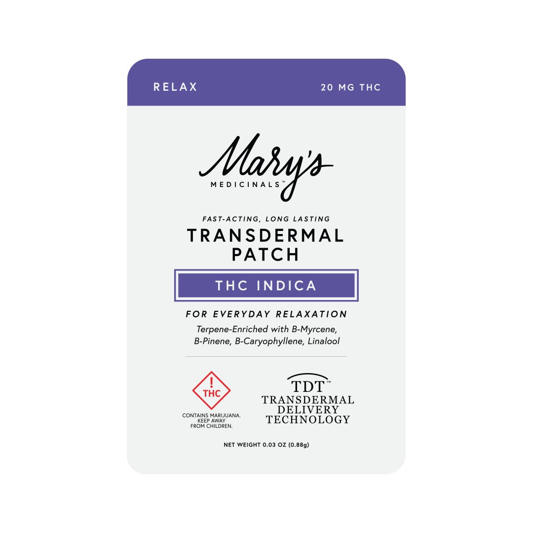 Photograph of product: Mary's | 20mg Transdermal Patch | Relax Oui'd