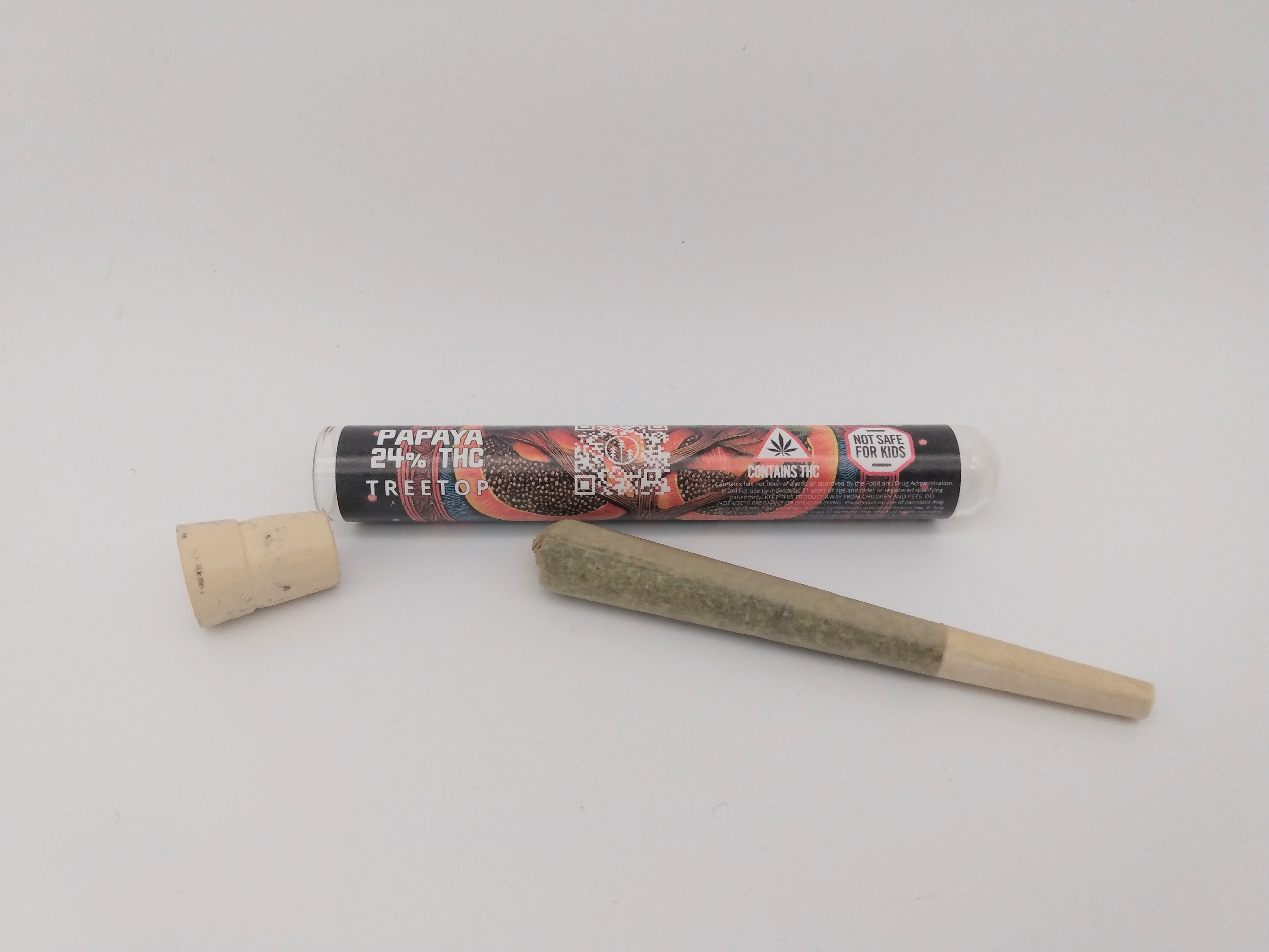 Photograph of product: Treetop Alliance | Papaya | Pre-Roll | .75g | 24.94% TH-oui