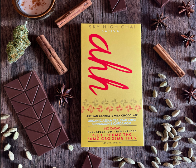 Photograph of product: RSO Chai Latte Milk Chocolate 1:2:4 TH-ouiV:CBG:TH-oui [TAC 175 mg]