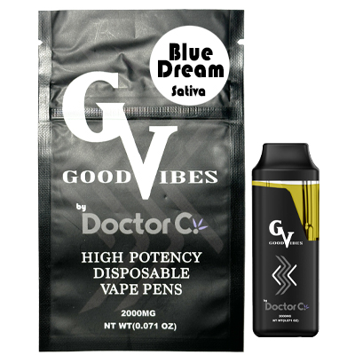 Photograph of product: Good Vibes - Disposable Vape Blue Dream - 2g