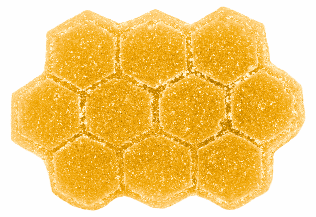 Photograph of product: 'One' Passion Orange Guava Gummy 1:1 THC:CBG - 100mg - 1ct