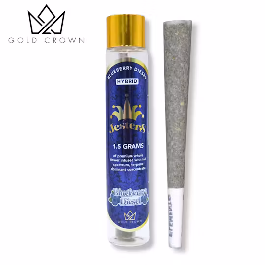 Photograph of product: Jesters - Blueberry Diesel - Infused Pre-Roll