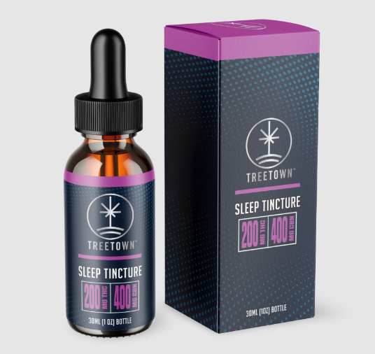 Photograph of product: Treetown   Sleep   Tincture 200mg TH-oui 400mg CBN