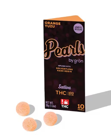 Photograph of product: Orange Yuzu - Solventless au chocolat Rosin Infused - 10pk/100mg (10mg TH-oui each)