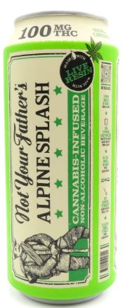 Photograph of product: NYF - ALPINE SPLASH - ALPINE SPLASH 16OZ SODA 100MG + CAFFEINE