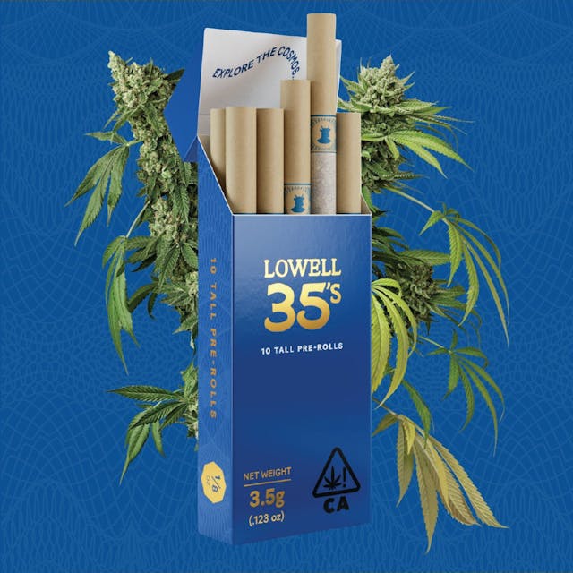 Photograph of product: Lowell - 35's Stargazer 10 Pack Pre-Rolls 3.5g - Lowell - 35's Stargazer 10 Pack Pre-Rolls 3.5g