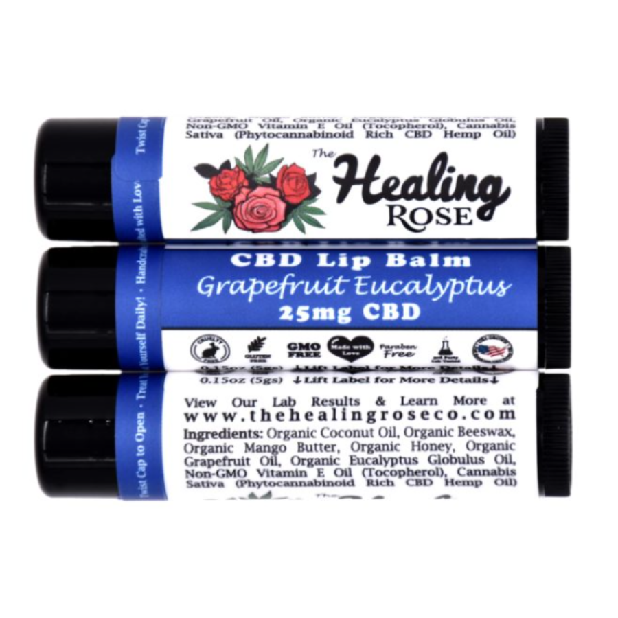 Photograph of product: CBD Lip Balm | Grapefruit Eucalyptus