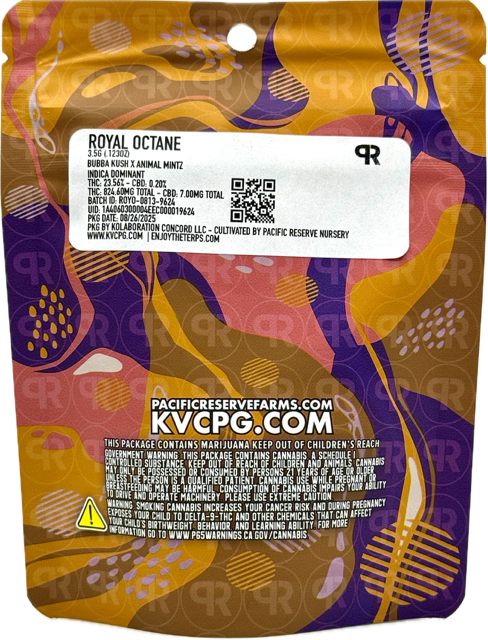 Photograph of product: Royal Octane 3.5g Bag - Pacific Reserve