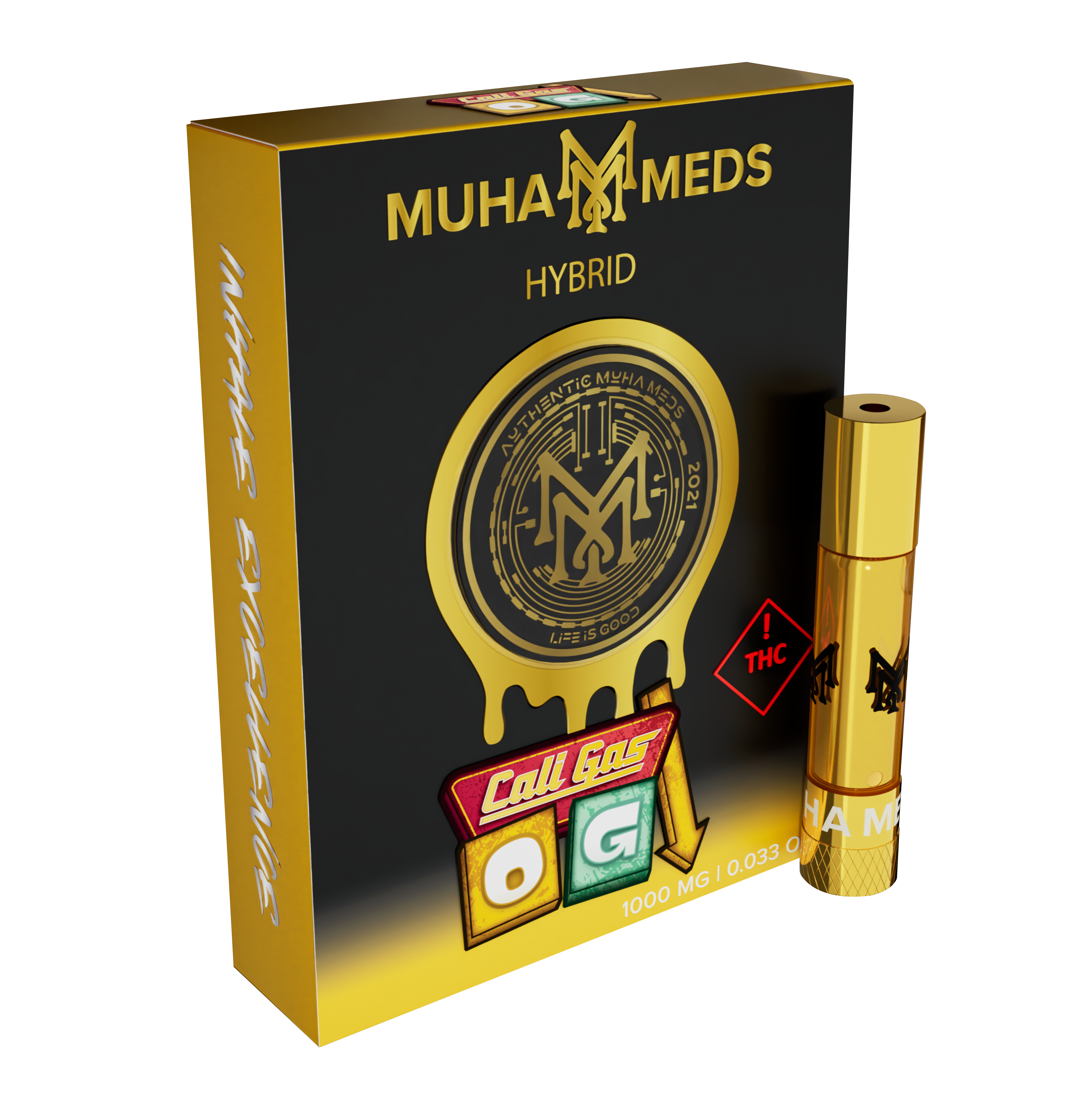 Photograph of product: 1g Cali Gas OG Muha Meds cartridge - 1.00