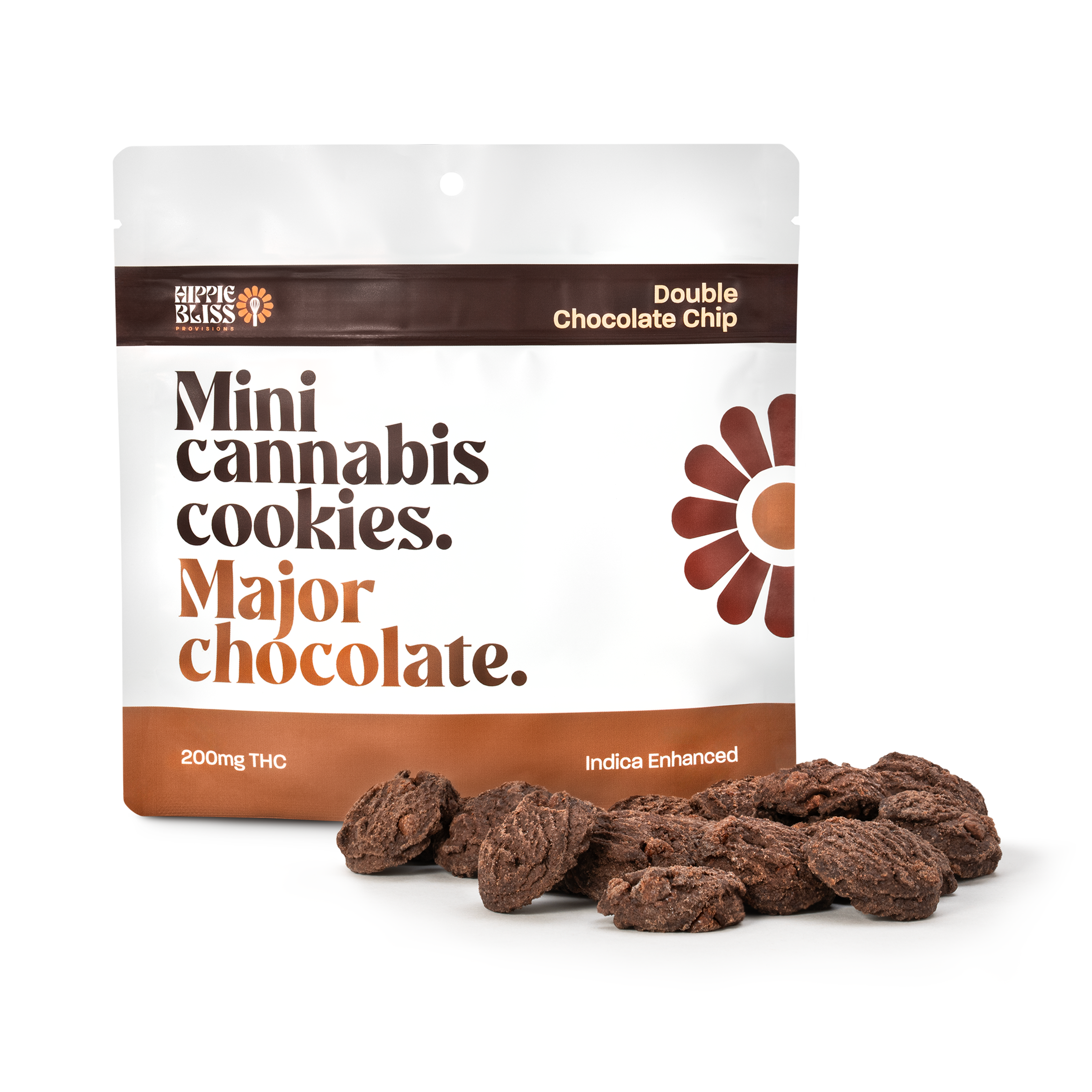 Photograph of product: Hippie Bliss- Double Chocolate Chip Cookies Oui'd Enhanced- 200mg