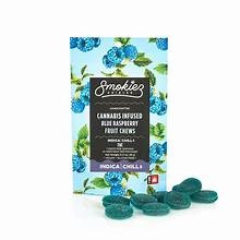 Photograph of product: Smokiez | Gummies | Sour Blue Raspberry (I) | 100mg