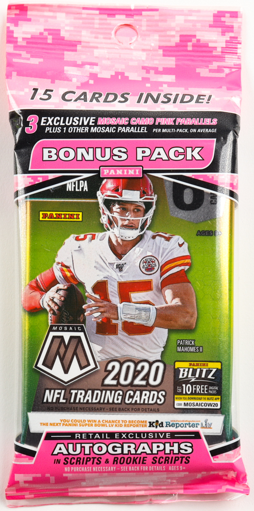 Photograph of product: Trading Cards | NFL | Cello | 2020 Mosaic