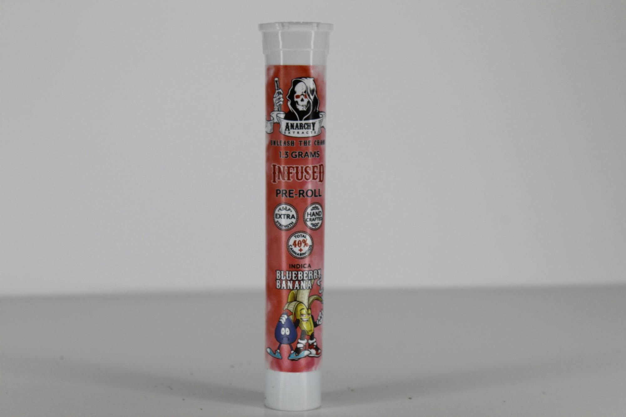 Photograph of product: Anarchy | Blueberry Banana | 1.3g Pre Roll