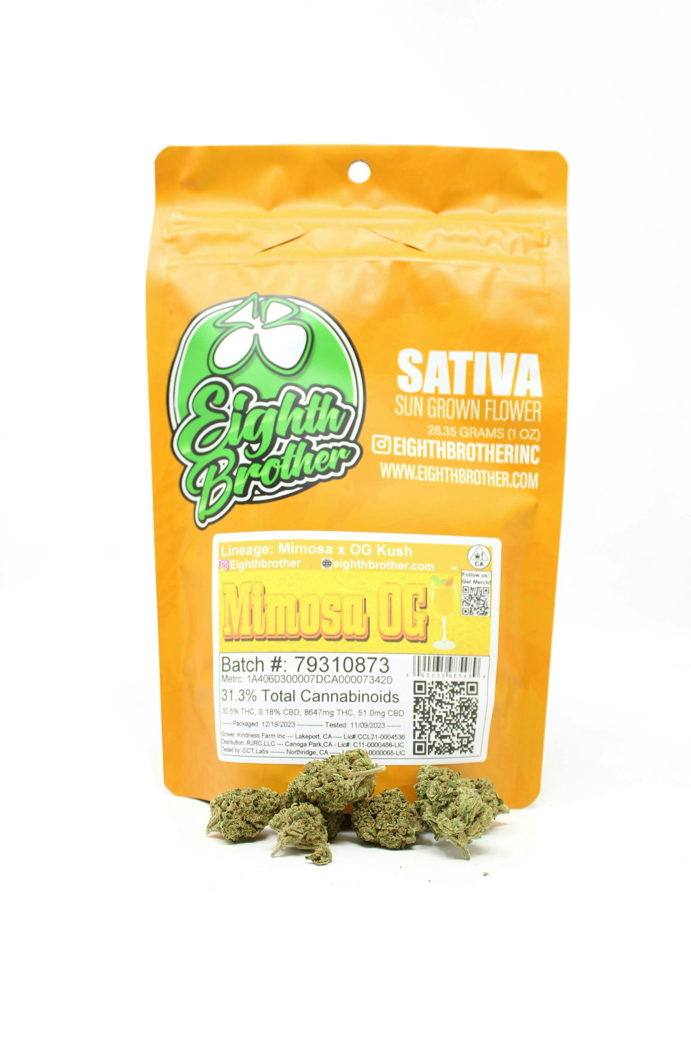Photograph of product: Eighth Bro's Mimosa OG (28g - oz)