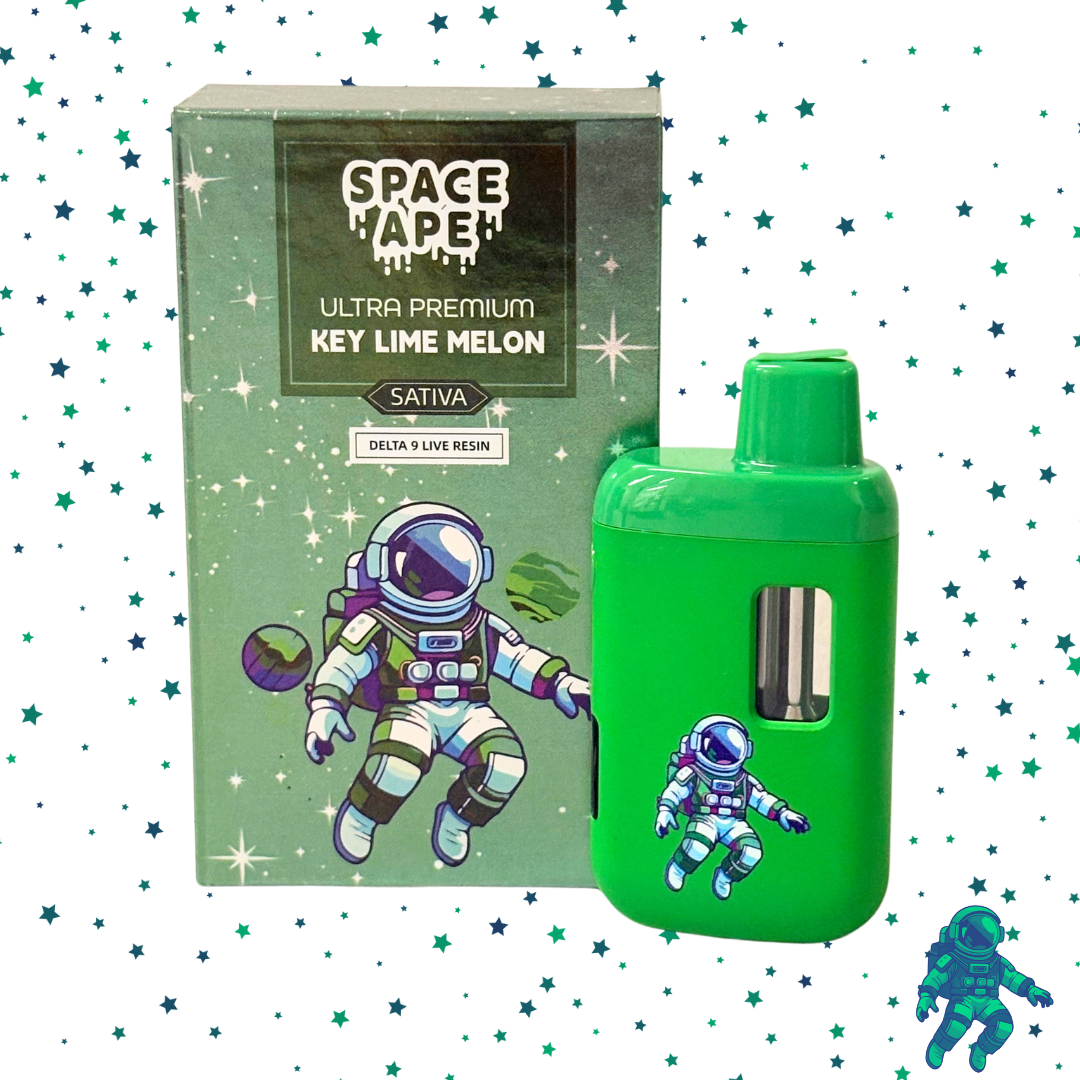 Photograph of product: Dynamo- Disposable Live Resin Vape-Space Ape-Key Lime Melon