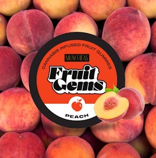 Photograph of product: GGG |s  Infused Peach Fruit Gem100mg