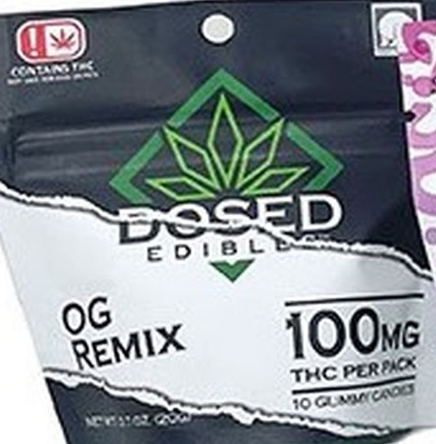 Photograph of product: OG Remix (100mg) Dosed Gummies 10pk by Dosed Edibles