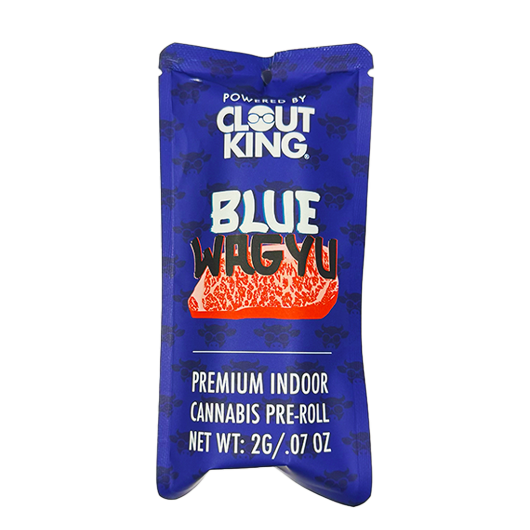 Photograph of product: Clout King Pre-Rolls (1g 2pk) - Blue Wagyu