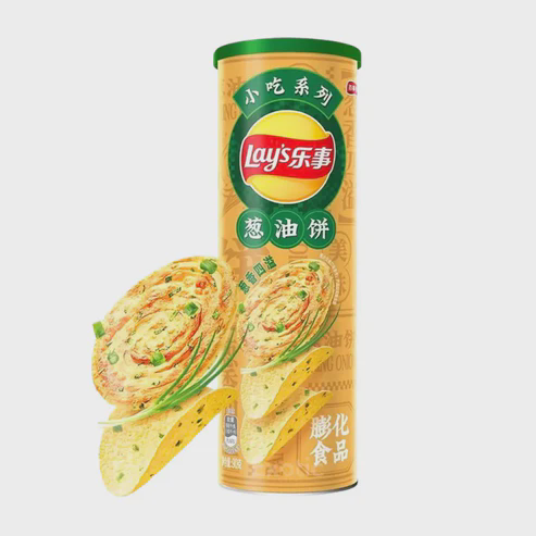 Photograph of product: Unmedicated Snacks/Drinks - Lays Chips Scallion Pancake Flavor 90g (Limited Edition)