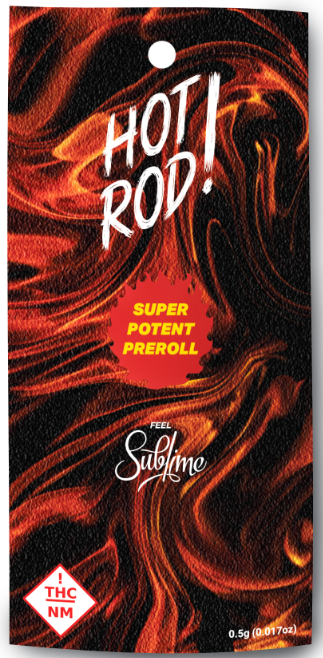 Photograph of product: Hot Rod Caviar Preroll 0.5 Gram Unicorn Piss