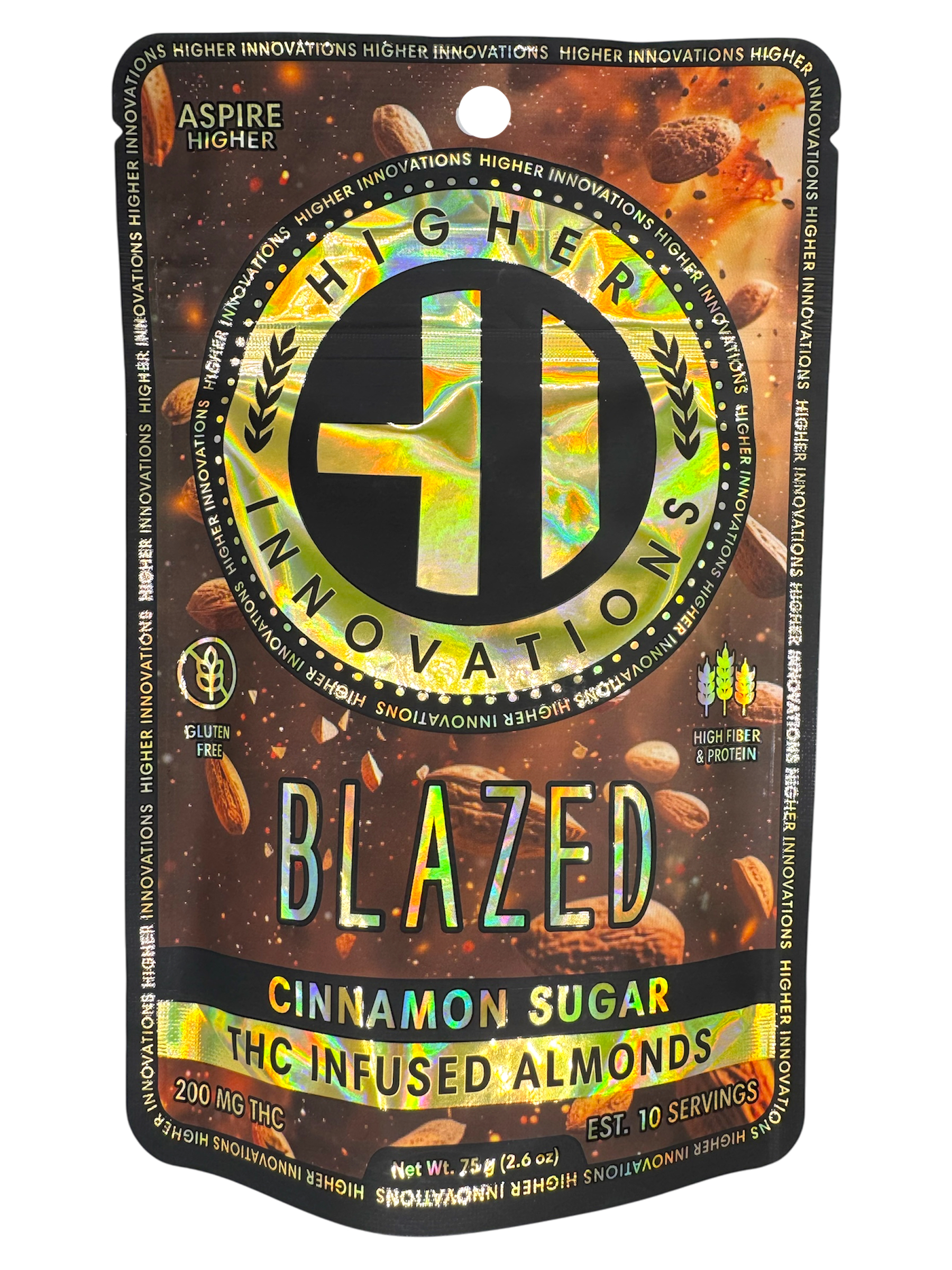 Photograph of product: 200mg Blazed Cinnamon Sugar Almonds