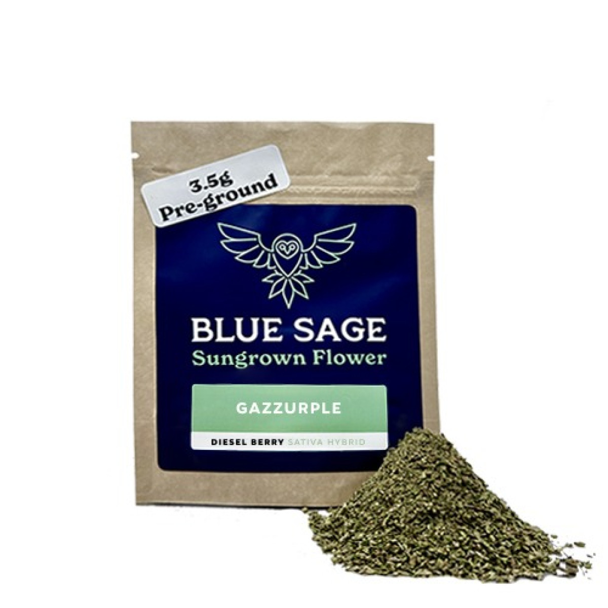 Photograph of product: 3.5g Gazzurple Preground