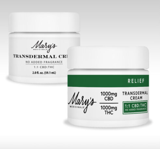 Photograph of product: 1000MG 1:1 CBD: TH-oui MARY'S TRANSDERMAL CREAM