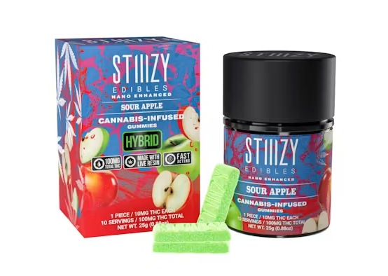 Photograph of product: SOUR APPLE NANO GUMMIES - 100MG
