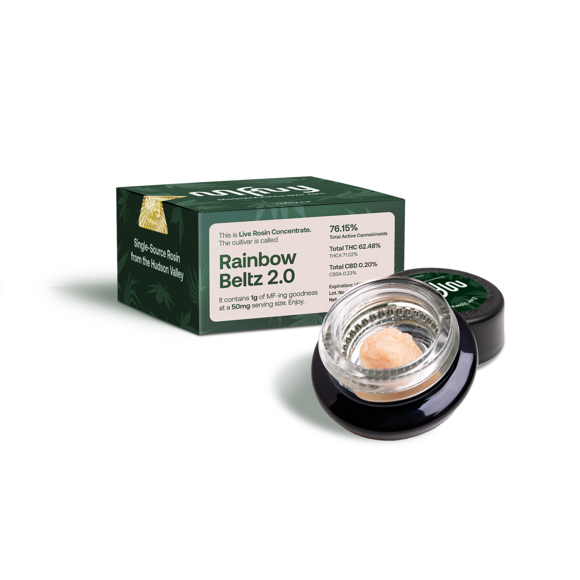 Photograph of product: Rainbow Beltz 2.0 Live Resin Badder | MFNY