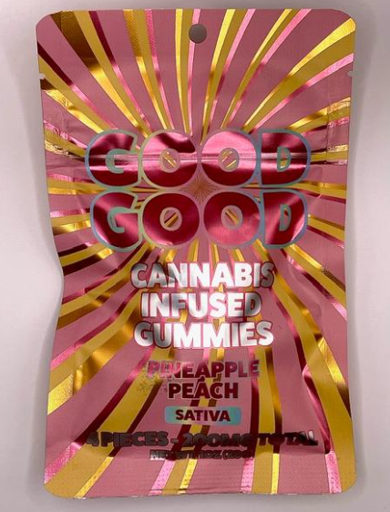 Photograph of product: Good Good Gummies - 4pc x 200mg - Pineapple Peach (S)