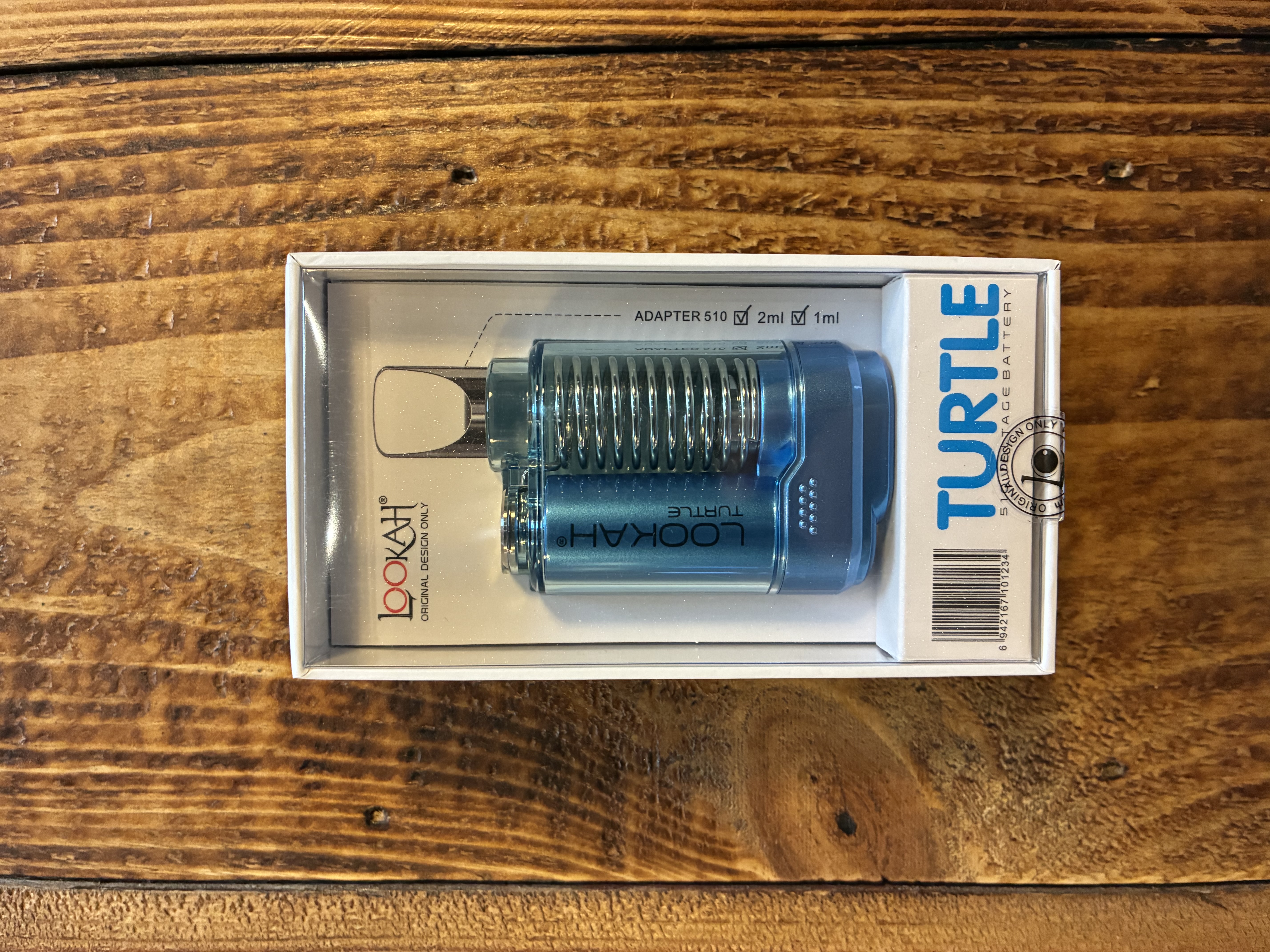 Photograph of product: Lookah Turtle 510 Battery Blue