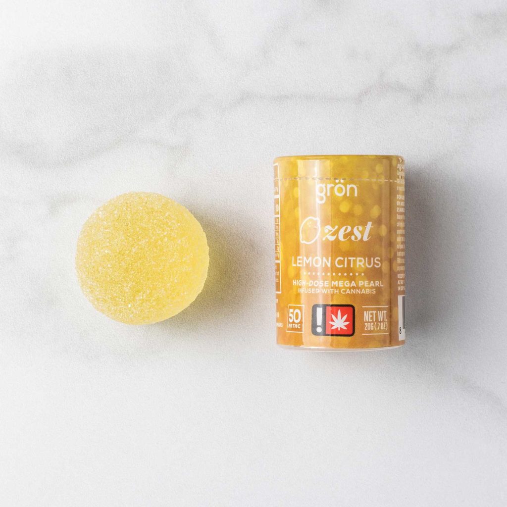 Photograph of product: Grn - Lemonade Mega Pearl | 100mg