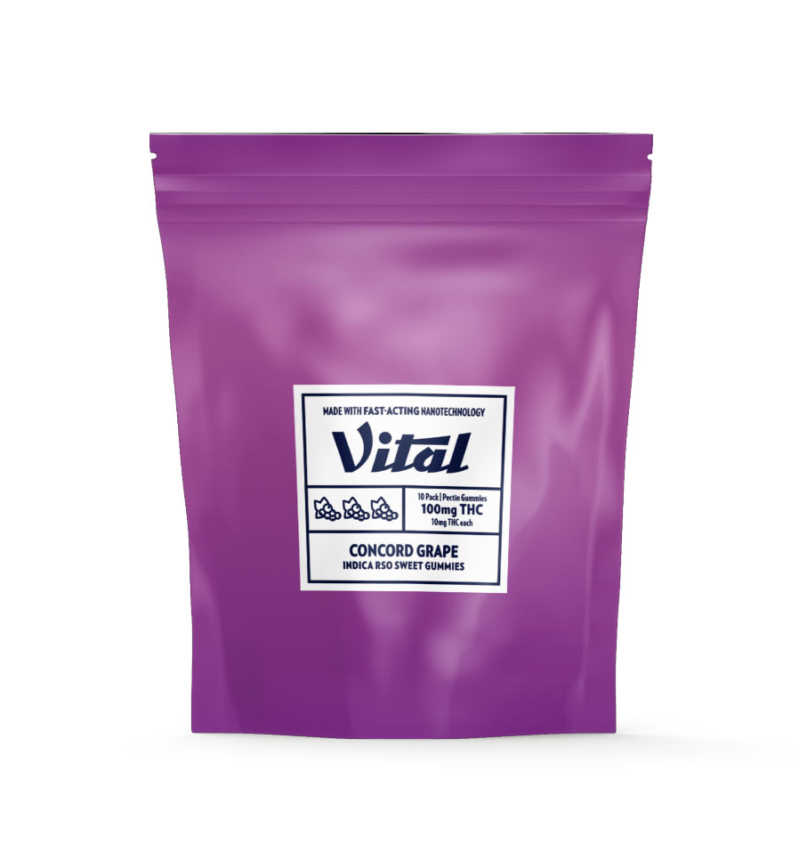Photograph of product: Concord Grape Rso Gummy