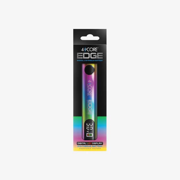 Photograph of product: 4Score Edge Adjustable 510 Thread Digital Battery | Rainbow