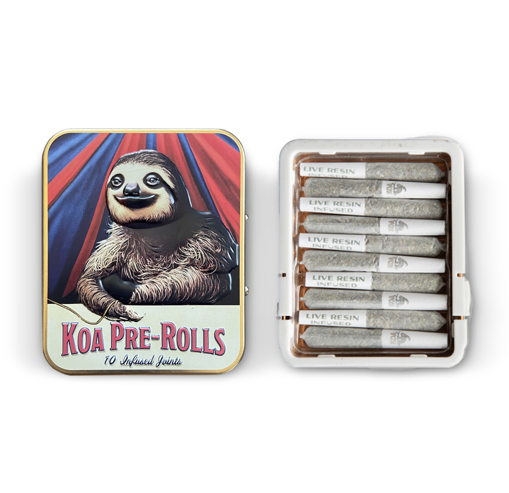 Photograph of product: Shogun (S) 10pk Live Resin INFUSED PREROLLS - KOA