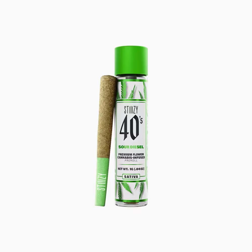 Photograph of product: Sour Diesel 40's Infused Pre-roll 1g