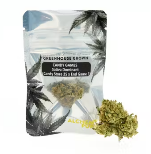 Photograph of product: Alchemy Pure | Candy Games | .7g | Dime Bag