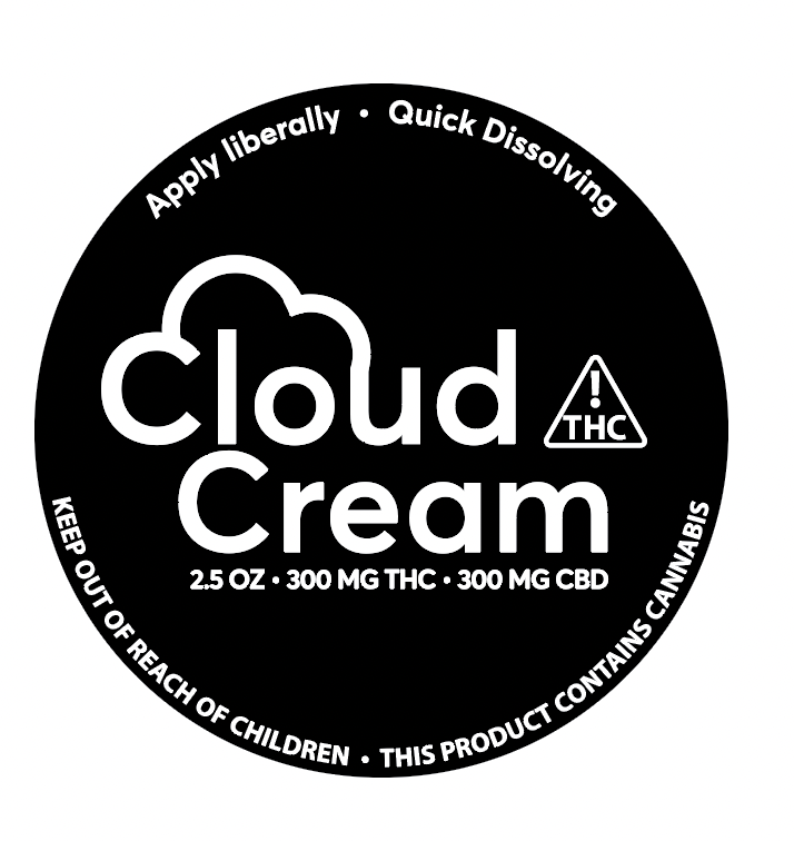 Photograph of product: Cloud Cream Relief Lotion 1:1 TH-oui:CBD 300mg 2.5oz