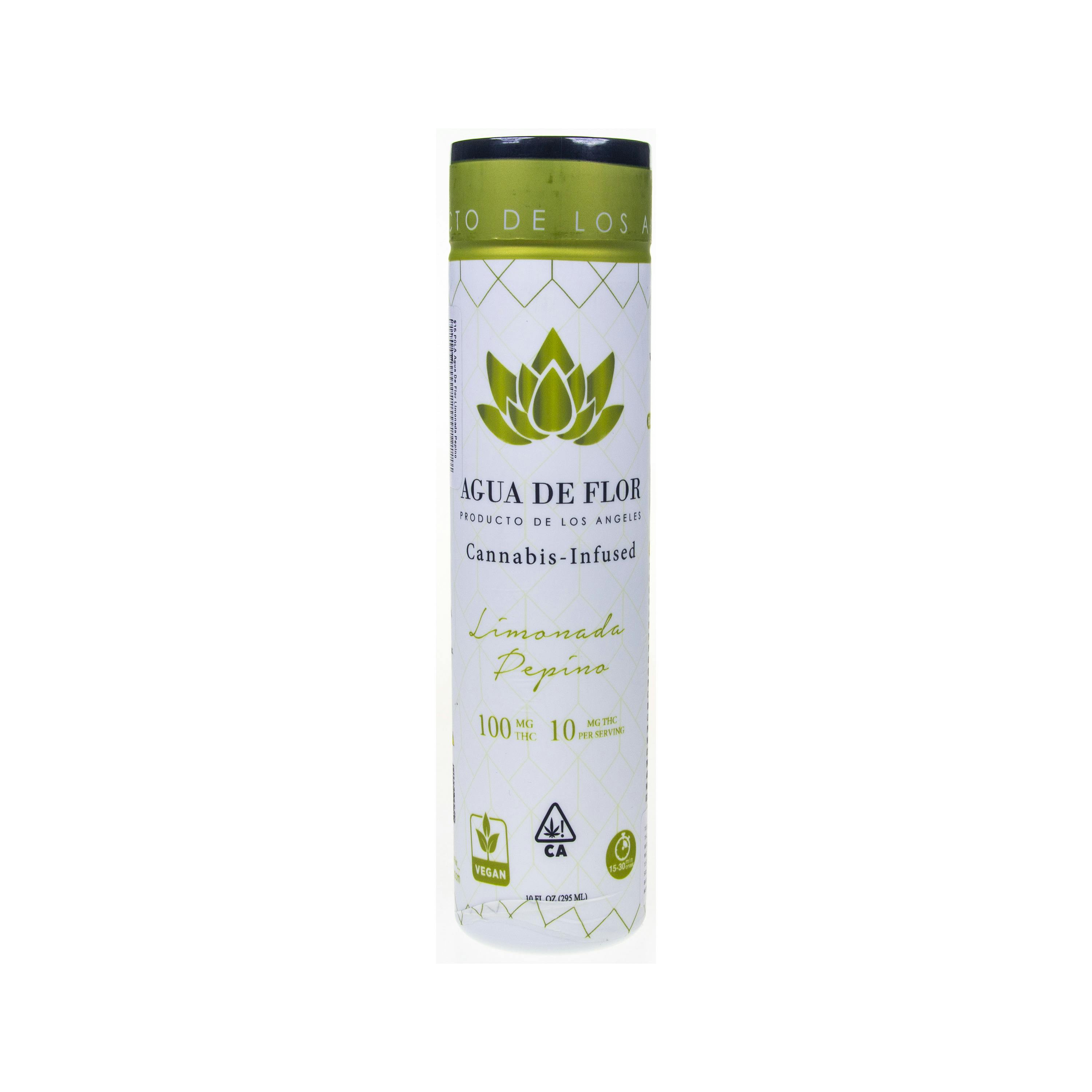 Photograph of product: Pola | Agua De Flor Limonada Pepino Drink (100mg TH-oui)