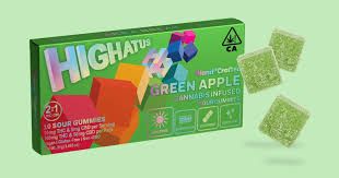 Photograph of product: [Highatus] 10Pk TH-oui Gummies - 100mg - Sour Green Apple (H) - 