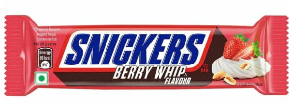 Photograph of product: Exotic Snickers - Berry Whip (India)