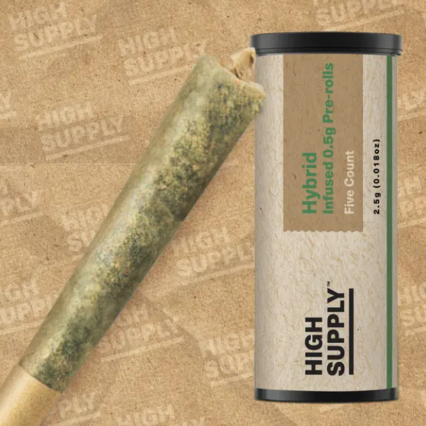 Photograph of product: High Supply | Pineapple Express Infused PreRolls 5Pk 2.5g - Hybrid